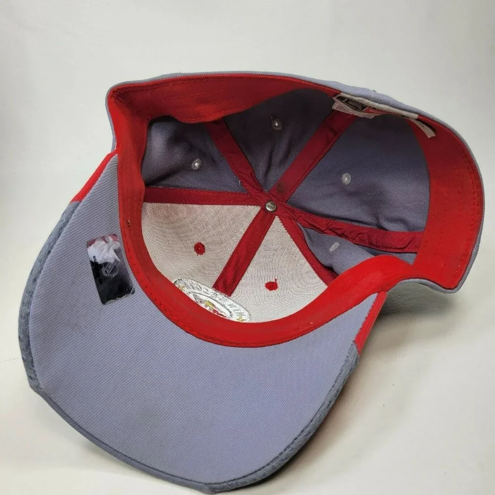 Reebok Faceoff Minnesota Wild Flex Fitted Hat L/XL Gray Red